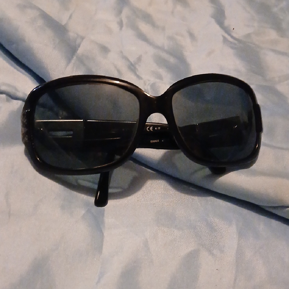 JIMMY CHOO Black Snake Skin SUNGLASSES